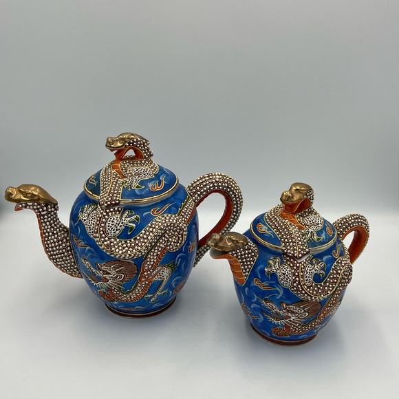 Vintage Kutani style Moriage Dragonware Teapots, Hand-Painted, Japan Your choice - Picture 9 of 9